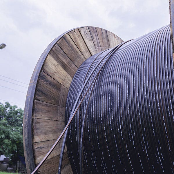 Fiber optic cable roll